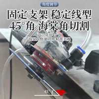 新款加长便携式角磨机瓷砖45度倒角器瓦工切割工具100型角磨机通