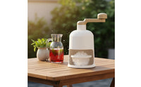 Manual Ice Shaver Easy Operation Portable Fluffy Ice Cone Machine Thickened