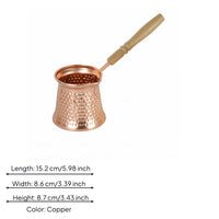 Turkish Coffee Pot Dimpled Drinkware Even Heat Distribution