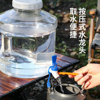 11.3L Transparent Water Bucket with Faucet, Wide Mouth, Food-Grade PC, for Home and Outdoor Tea Bar