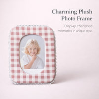 Plush Photo Frame, Abstract Style