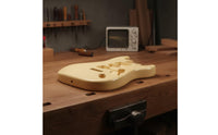 Electric Guitar Two-Horned Body-Contoured Replacement Guitar Body Pre-Drilled for Guitarists