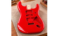 Polyester Finish S-styleStyle Body Contoured Heel Paulownia Wood Body Two-Point Tremolo Mount Music Instrument Parts Four-Bolt Neck Pocket