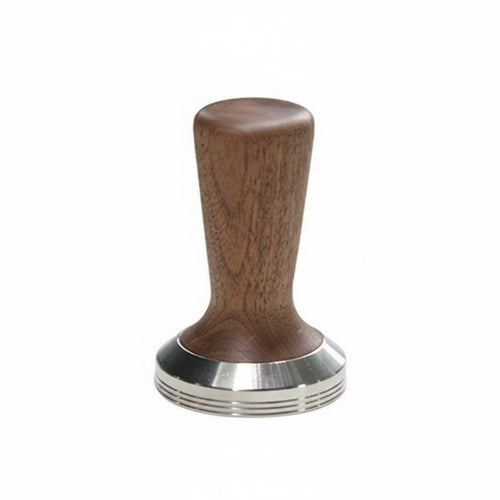 Coffee Tamper 3-in-1 Espresso Stand Organizer Holder Walnut Steel Weighted Platform Suitable for Home Coffee Barista Office Use