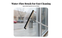 Multi-Purpose Telescopic Solar Panel Cleaning Kit Soft No-Scratch Bristles Solar Panel Cleaning Kit Lightweight Design Water Fed Pole Brush Long-Lasting and Rustproof for Professional Cleaners, Building Maintenance Personnel, Glass Panes, Vehicles