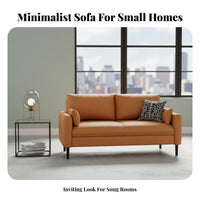Linear 3-Seater Sofa Modern Design Living Room Furniture Soft Upholstery Easy to Clean for Families, Small Areas, Deactivatedice