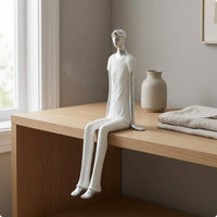 Shelf Sitter Minimalist Ornament Polished for Home Display