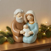 Holy Family Figurine Compact Holy Family Statue Matte Finish for Home