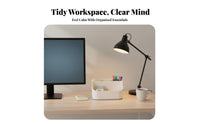Rectangular Organizer Box, Multi-Functional Desktop Storage, Compartment Design, Large Capacity