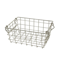 Wire Basket with Handles Long-Lasting Bin Ventilated for Closet