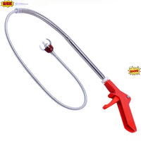 Drain Unclogging Tool with Claw Hook, Steel Spring for Toilet and Sink