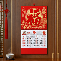 2026 Year of the Horse Wall Calendar with Auspicious Horse Design