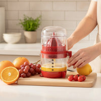 Compact Manual Juicer with Dust Cover Countertop Hand-Crank Juicer for Kitchen, Home, Small Areas