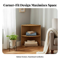 Corner Lidded Basket Space-Saving Household Storage With Handles for Homeowners