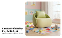 Soft Character Armchair Adorable Creature Design childs' Furniture Long-Lasting Foam Construction for Perusing Corner, Bedroom