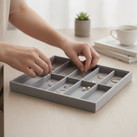 Jewelry Organizer Tray Velvet Jewelry Storage Tray Flocked for Drawer, Dresser