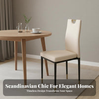 Stackable Highspine Chair Modern & Design Armless Dining Chair Sturdy Business-Grade Grade for Families, Banquet Hall