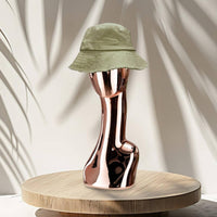 Hat Mannequin Head Long Extended Neck Hairpiece Stand Head Smooth Glossy Finish Hat Display Stand for Salon