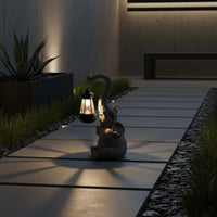 Elephant Solar Light Weather-Resistant Creature Figurine Lamp for Lawn