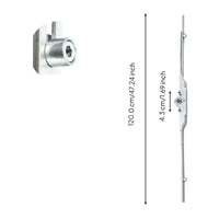 Interior door lock rod replacement