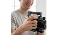 Camera Frame Top Handle CNC Machined Camera Frame Handle Universal Cinematic Rig Grip Aluminum Alloy Frame Ergonomic Design
