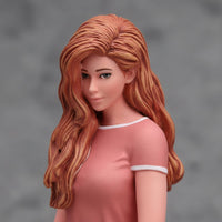 1/24 Scale Sitting Woman Figure Realistic Design Resin Sitting Girl Model