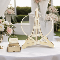 Heart Guest Book Drop Box, Wooden Wedding Guest Book Alternative, Wedding Keepsake Frame with Heart Tokens, Standing Decor for Reception