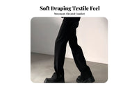 Split-Hem Trousers Versatile Design Dress Pants for Daily Wear, Cosplayers