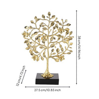Decorative Tree with Base Modern Sculpture Tabletop for Entryway