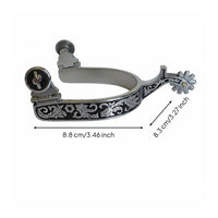Black Engraved Boot Attachment Rust Resistant Stainless Steel Boot Attachment Sleek Appearance Equestrian Gear for Men
