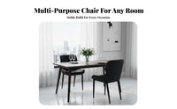 Modern Design Upholstered Side Chair Padded Seat Household Furniture Sturdy Frame Home Seating Ergonomic Design for Homeowners, Interior Designers, Restaurant Owners, Dining Room, Bedroom, Kitchen, Reception Area