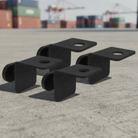 4 Pieces Container Twist Lock Anchors Compact Right-Angle Bracket with Lock Low-Profile for Logistics Professionals