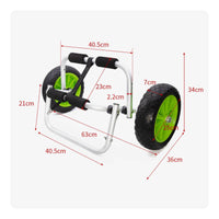 SUP Trolley Aluminum Alloy Kayak Transport Trolley High Load Capacity for Marina