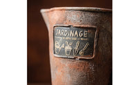 Cement Flower Pot Rustic Cement Plant Pot No Drainage Hole Planter with Plaque for Balcony