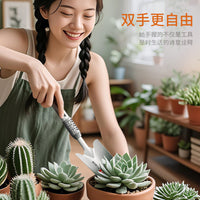 高品质德国园艺小铲子种花种菜家用工具铁铲户外翻土锄头多肉花铲