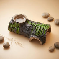 Hollow Log Hideout Realistic Lichen Cave Hide Safe Materials