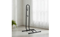 Upright Floor Bike Stand Vertical Freestanding Bike Rack Stable Two-Wheeler Repair Stand Space-Saving for Cyclists, Riders, Garage, Home Storage