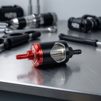 Transparent Fuel Fuel Filter with Viewing Window Compact Inline Fuel Fuel Filter Metal Sturdy for DIYers