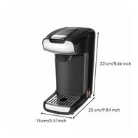 Single-Button-Button Operation Capsule Coffee Brewer Easy to Clean 2-in-1 Coffee Brewer Quick Brew Automatic Power Shut down for Home, Office, Dorm Room