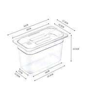 11L Sous Vide Container Clear Immersion Circulator Tub for Kitchen
