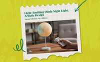 Remote RGB LED bedside lamp