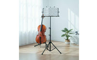 Adjustable Height Music Stand Includes Carrying Bag Foldable Music Stand Heavy Duty Musical Instrument Accessory for Performance