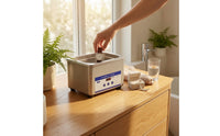 Acoustic Cleaner Cleaner with Basket Digital Acoustic Cleaner Cleaner Machine Stainless Steel for Jewelers, Hobbyists, Home, Workshop