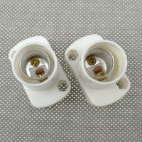 Table Lamp Light Fitting with E14 Lamp Holder for DIY Lighting, Heat Resistant Screw Bulb Holder for Pendant Lights, 2 Pack of 250V E14 Base