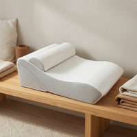 Wedge Cushion with Support Pillow Removable Cover Triangular Backrest Pillow