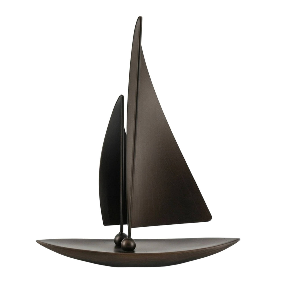 Sailboat Sculpture Sculptural Sailboat Ornament Slim for Office Desk, Model Room