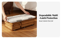 Flat Rolling Box Lowheight Design Underbed Bin particlesresistant for Bedroom, Parents