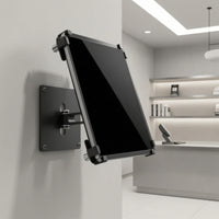 Wall Mount with Articulated Arm Rotating Anti-Theft Stand with Clamp Heavy-Duty for Retail Stores, Reception Counters