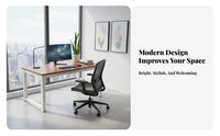 Simple Computer Desk Thickened Board Minimalist Writing Desk Spacious Desktop Modern Study Table for Students, Remote Workers, Dorm Room, Bedroom