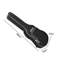 Double Zipper Guitar Backpack Case Adjustable Shoulder Strap Guitar Gig Bag Front Pocket Musical Instrument Storage Portable for Travel, Performance, Practice